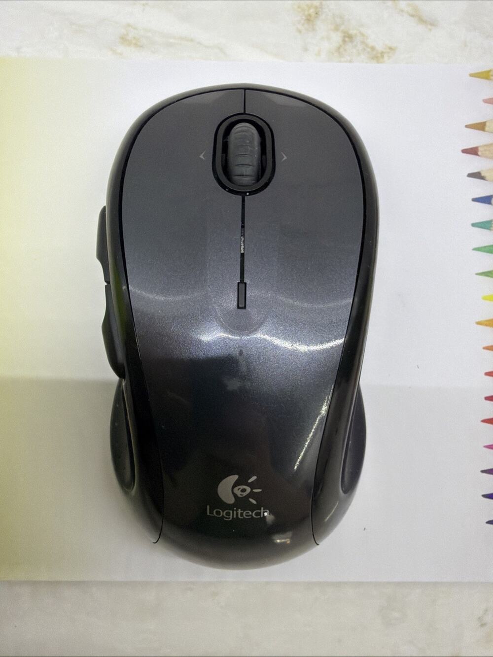 Logitech M510 Wireless Laser Mouse Gray TESTED WORKING NO USB DONGLE